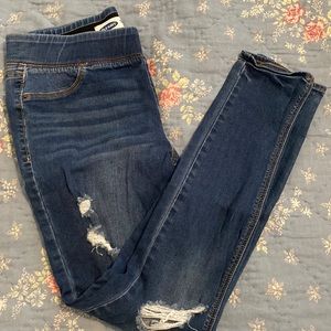 EUC Old Navy Size 10 Rockstar Super Skinny Jeggings Mid-Rise